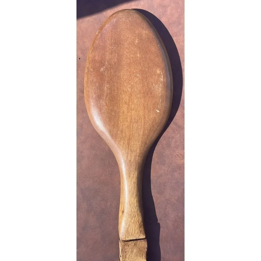 Vintage DeVille XL Hand Carved Wood Tiki Fork Spoon Knife Wall Decor